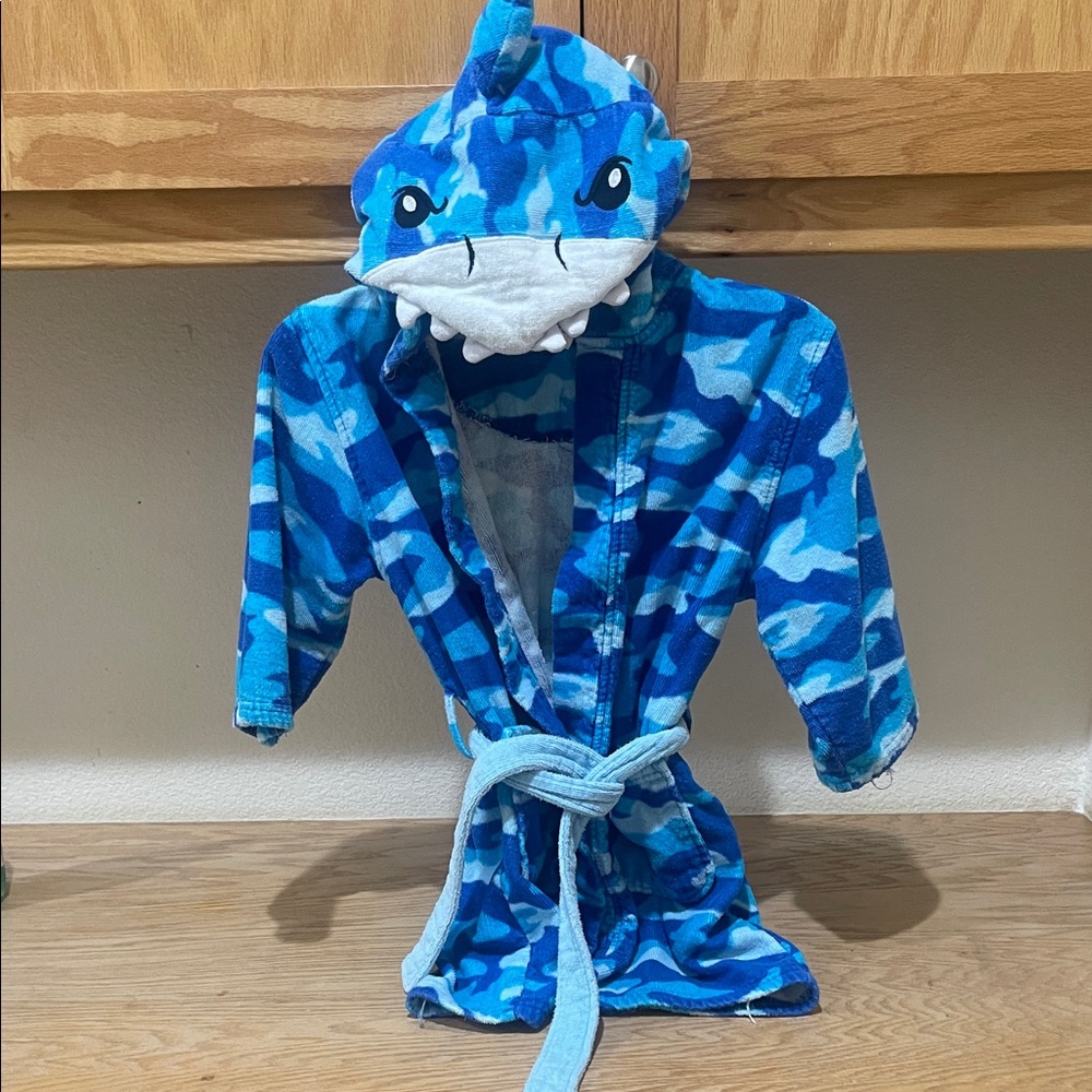 Blue Shark Kids Pajama Robe
